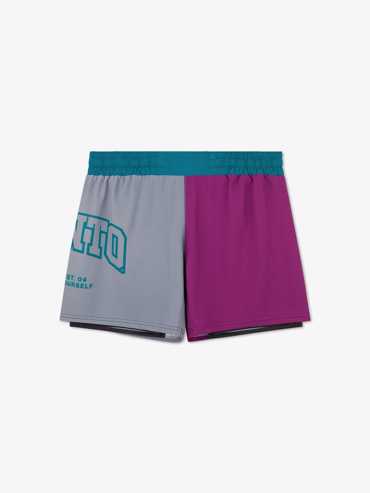 MANTO hybrid fightshorts Varsity -Multicolour